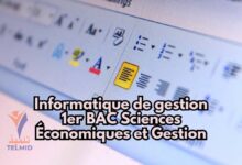 Informatique de gestion 1er BAC Sciences Économiques et Gestion