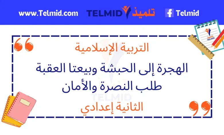 الهجرة إلى الحبشة وبيعتا العقبة طلب النصرة والأمان