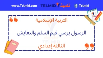 الرسول يرسي قيم السلم والتعايش